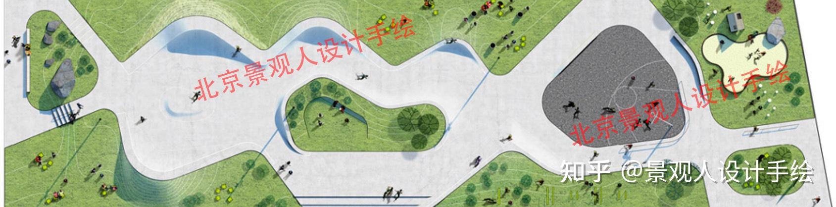 场地效果图覆土建筑鸟瞰图休息空间及游戏沙坑效果图覆土建筑效果图