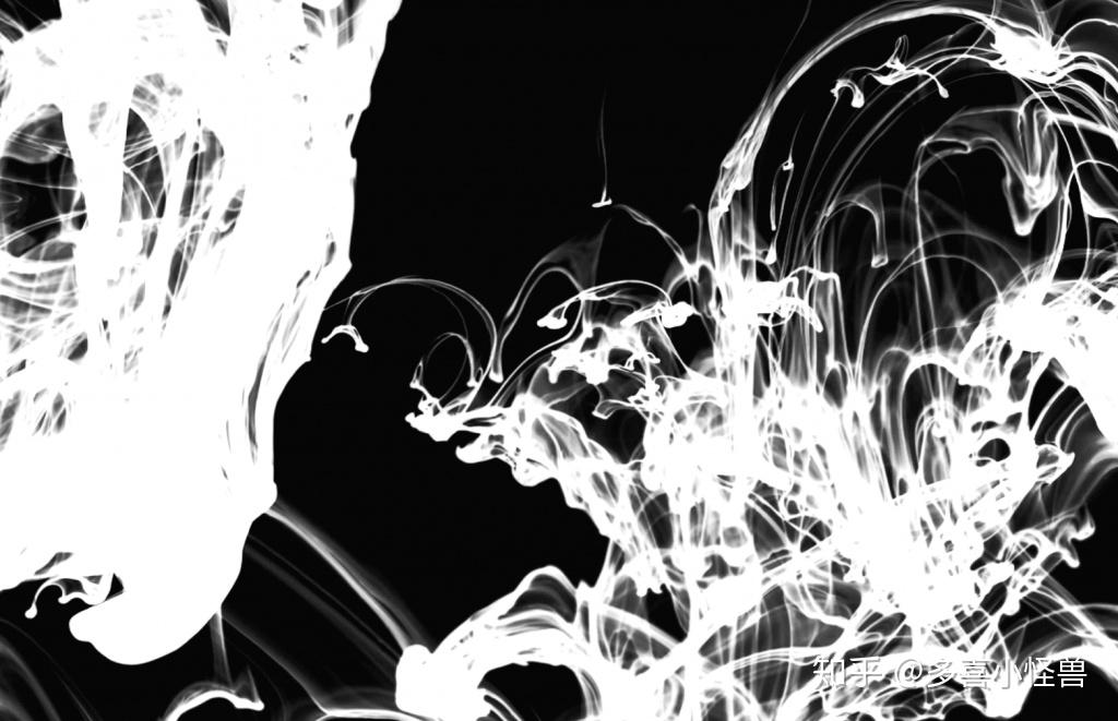 9段高清水墨效果黑白转场视频素材