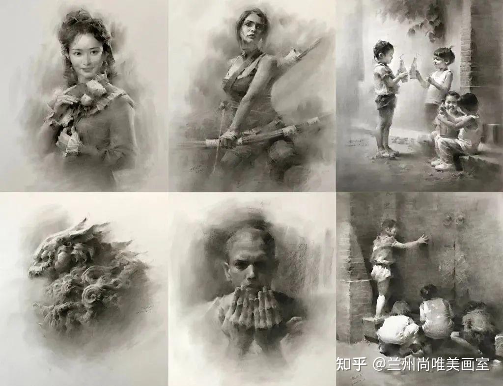 素描的虚与实，在他笔下得到很好的表现#兰州画室 - 知乎