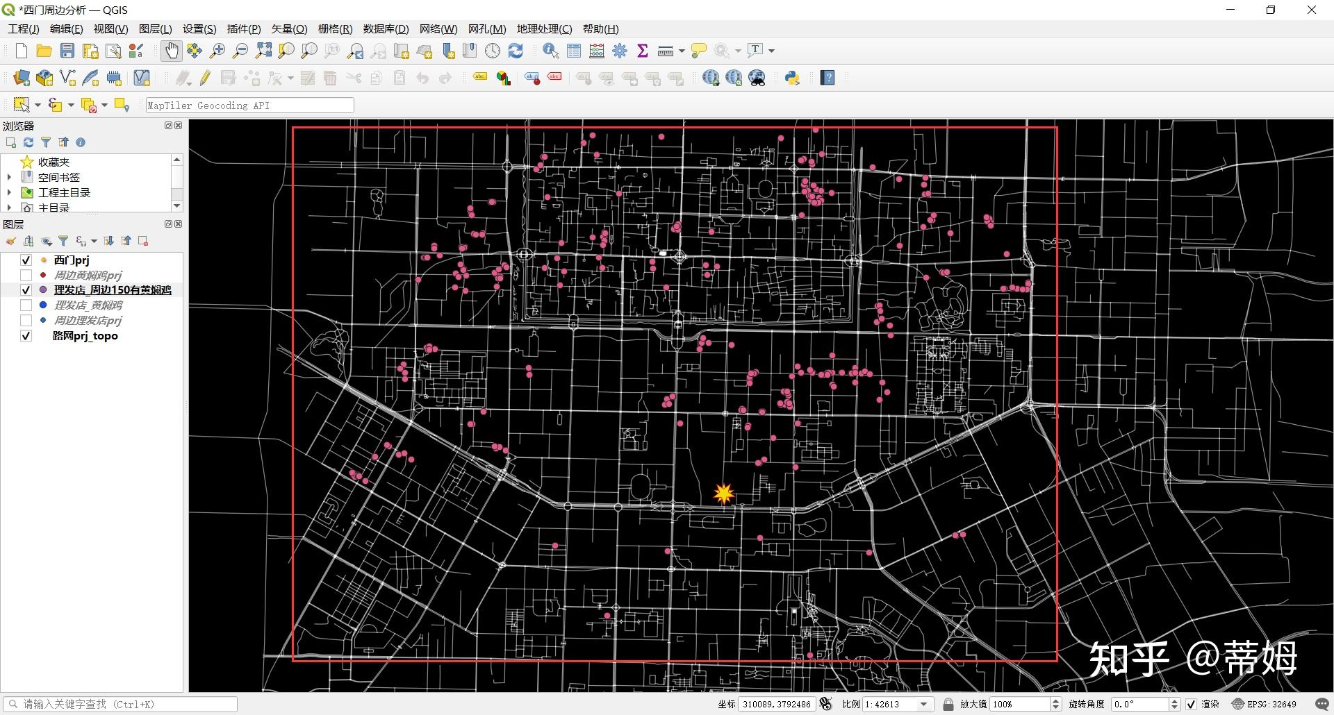 poi数据分析与可视化qgis中两类poi数据的分析
