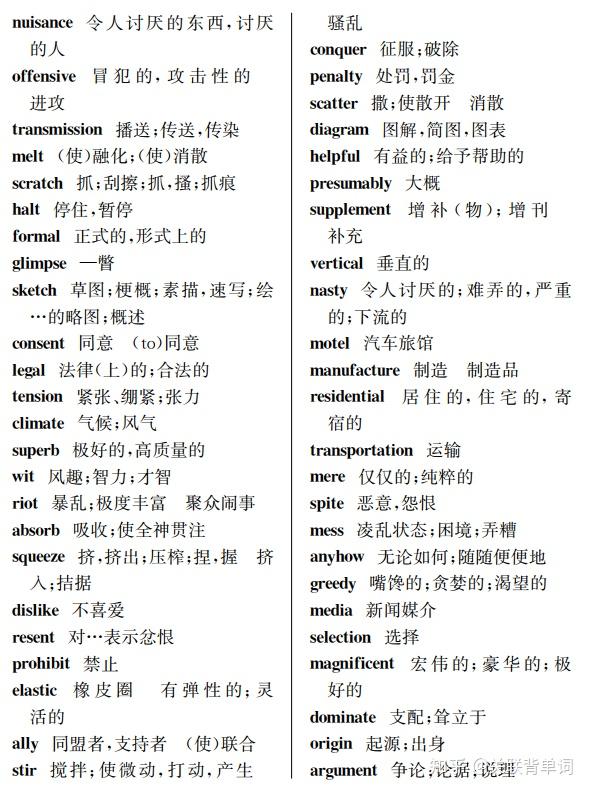 大学英语高频词汇,每日更新(关联背单词App出品) - 知乎