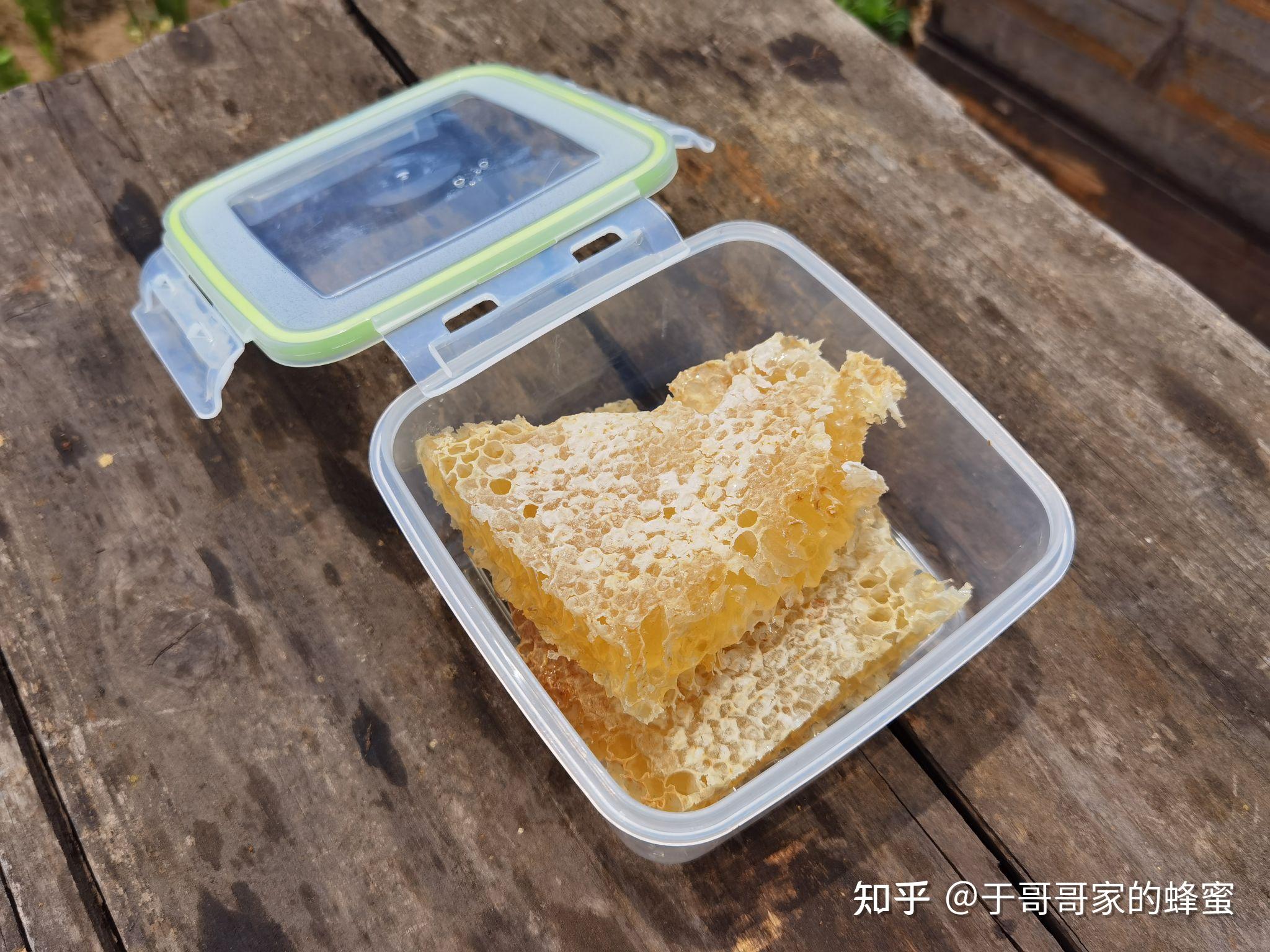湖南蜂巢蜜野蜂蜜纯正天然野生老巢蜜嚼着吃盒装土蜂蜜巢250g半斤-Taobao