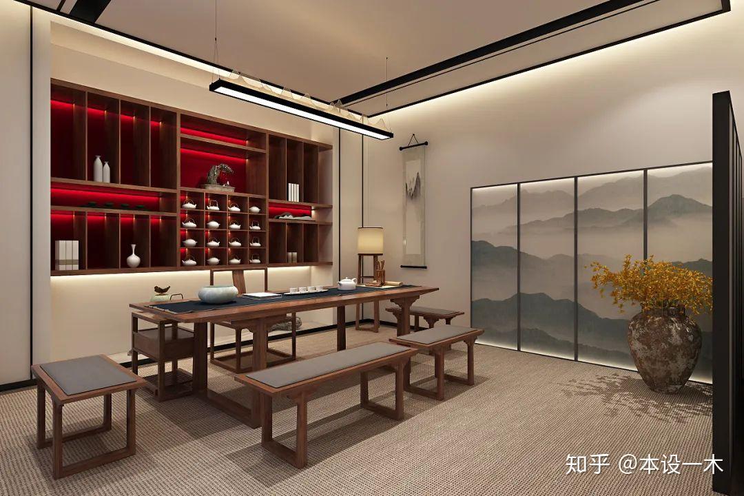 30个新中式茶室设计，沉淀都市浮华！ - 知乎