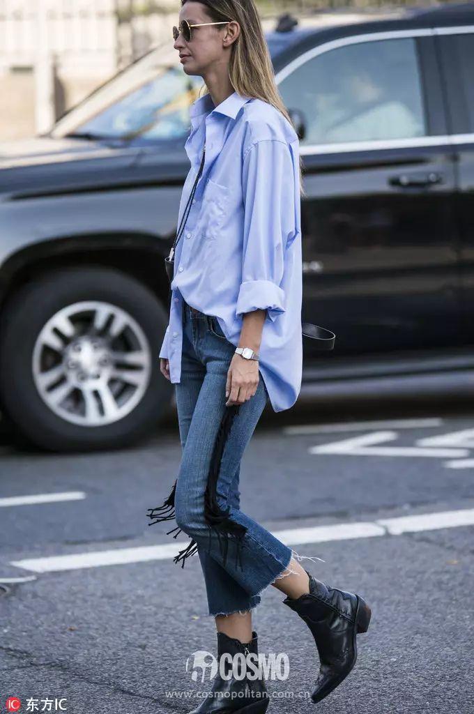 冰蓝色衬衫竟如此养眼对不起我来晚啦