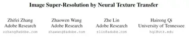 新型超分辨率方法:用神经网络迁移参照图像纹理 新型超分辨率方法:用神经网络迁移参照图像纹理