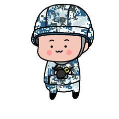 天空萌漫空降兵表情包合集萌萌的小伞兵送给你