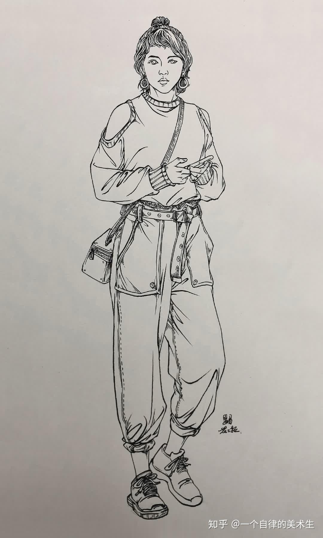 花二轮非常干净利落的线条