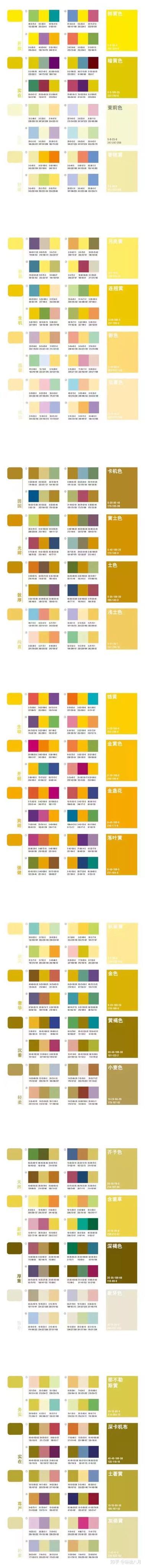 每一个颜色都有自己的名字 认识不同色系的颜色们 色彩名称 知乎
