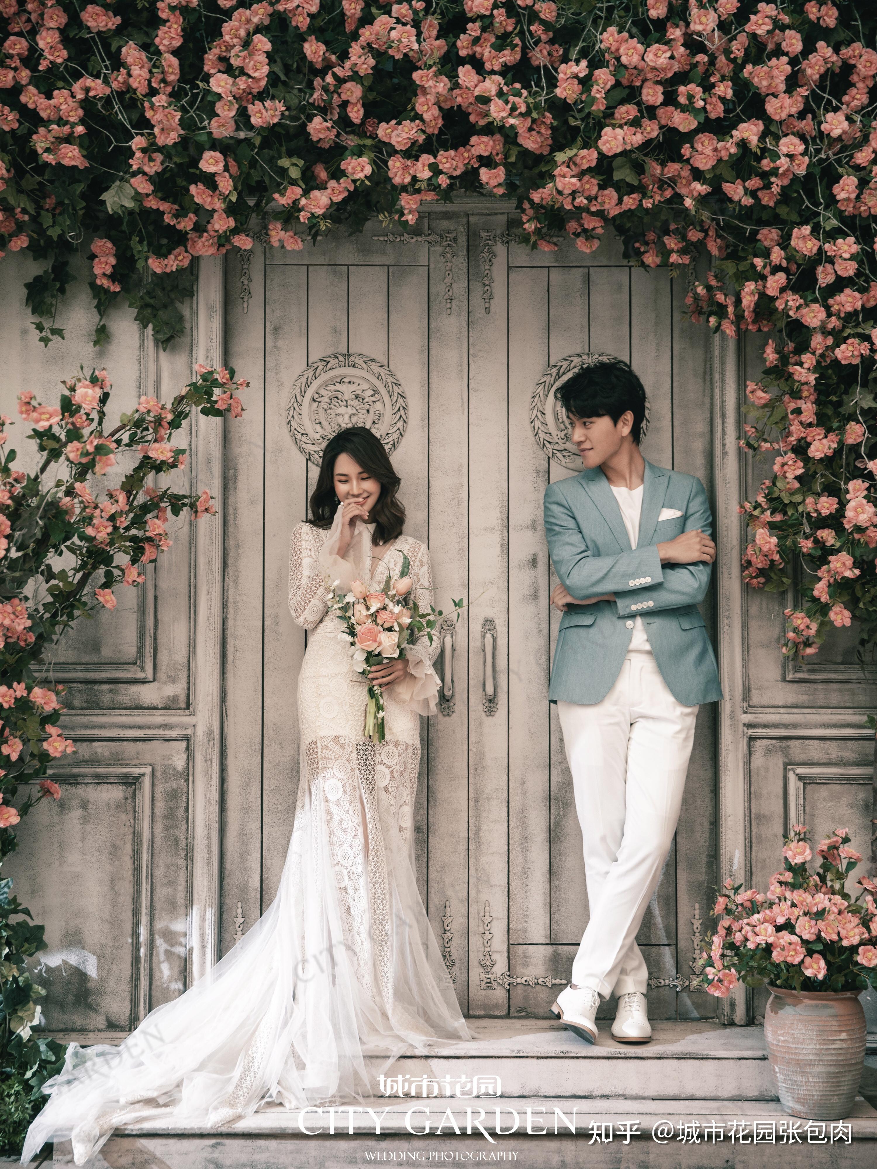 婚纱照必拍的韩式内景简约风|休闲婚纱照