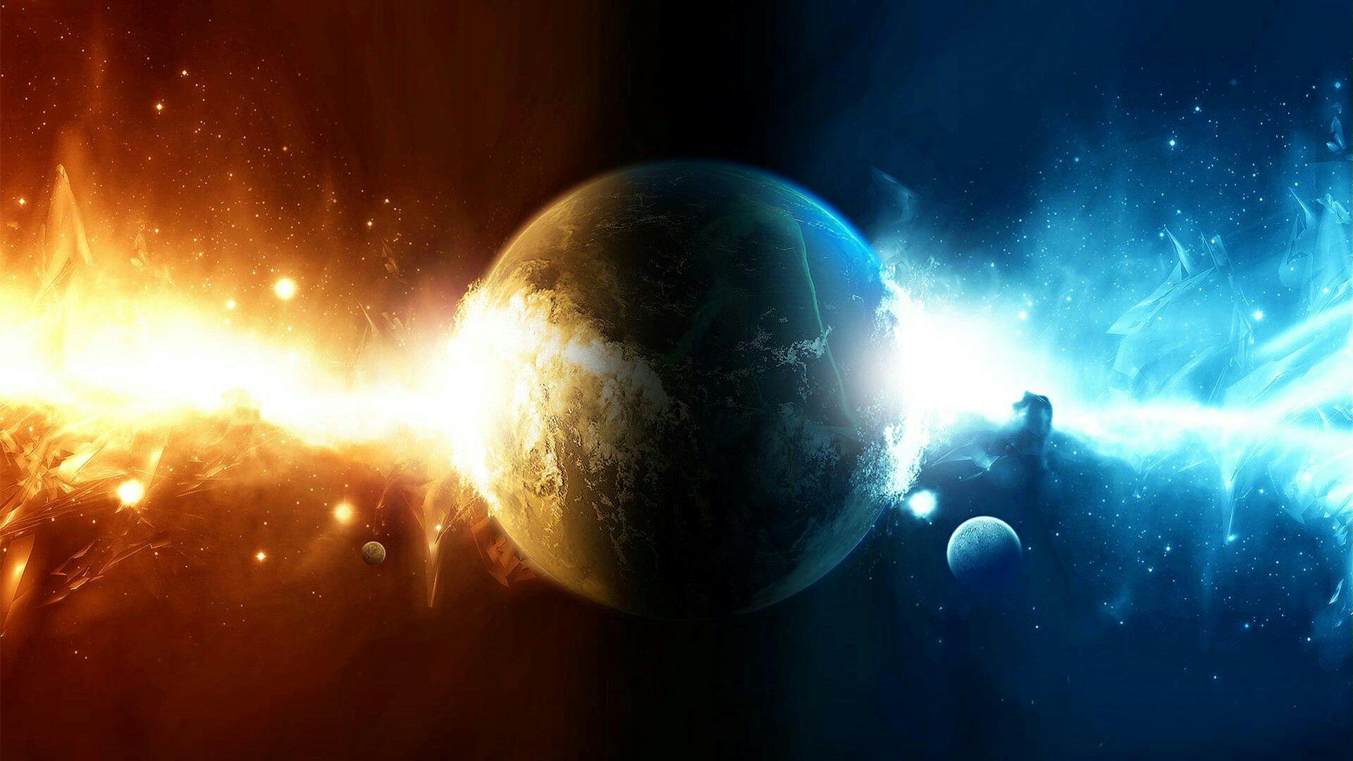 有没有类似这样的上下两个世界的壁纸请分享