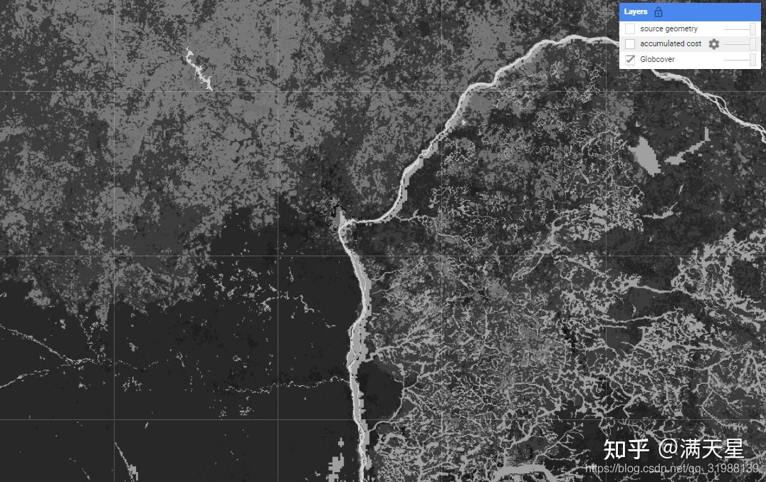 Google Earth Engine（GEE）——累积成本效应（土地覆盖图像中的最低成本路径分析） - 知乎
