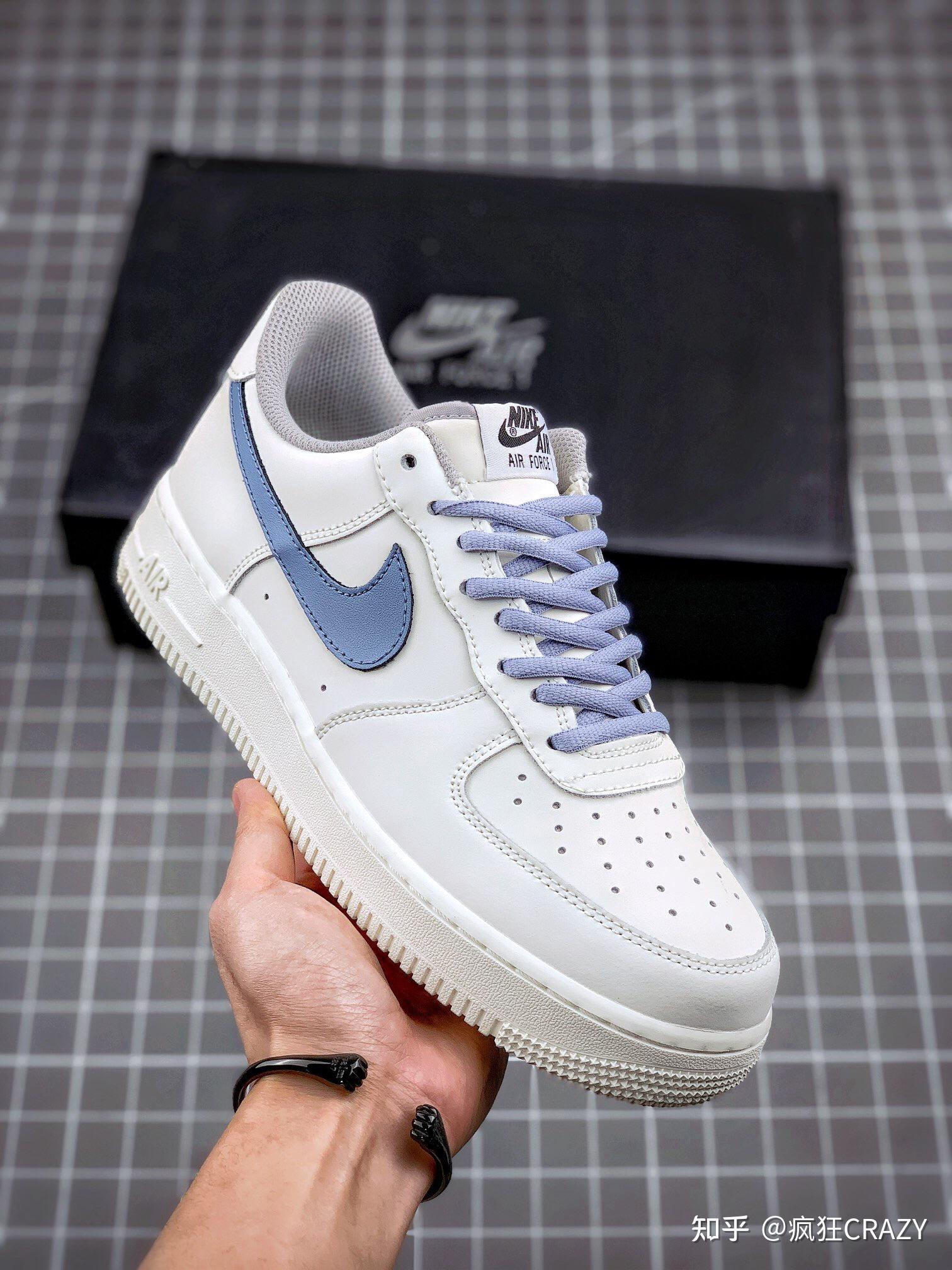 空军一号airforce1low耐克nikelavender薰衣草米白蓝运动鞋