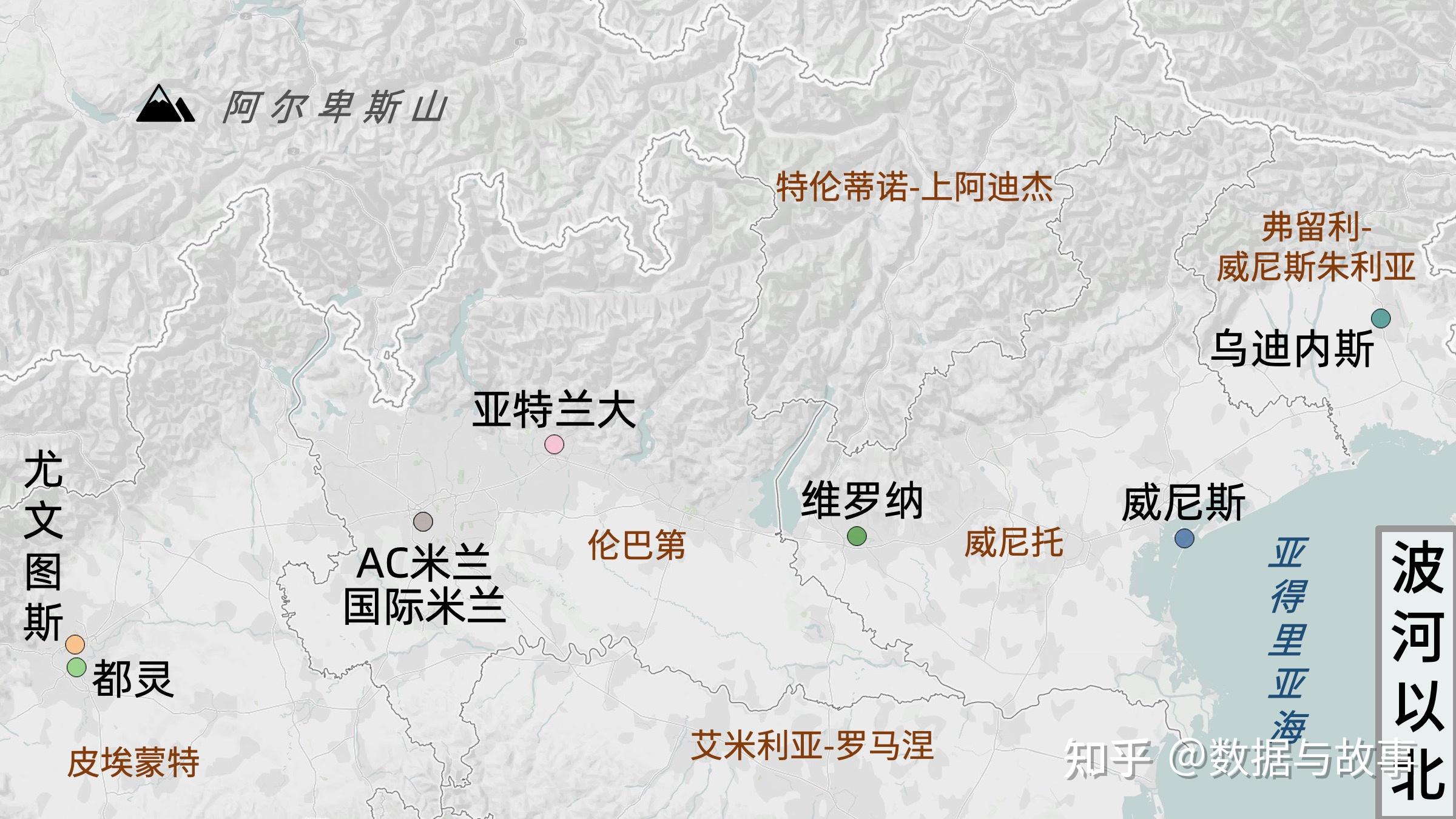 1 波河以北地区(米兰双雄,尤文图斯,都灵,维罗纳,威尼斯和乌迪内斯)