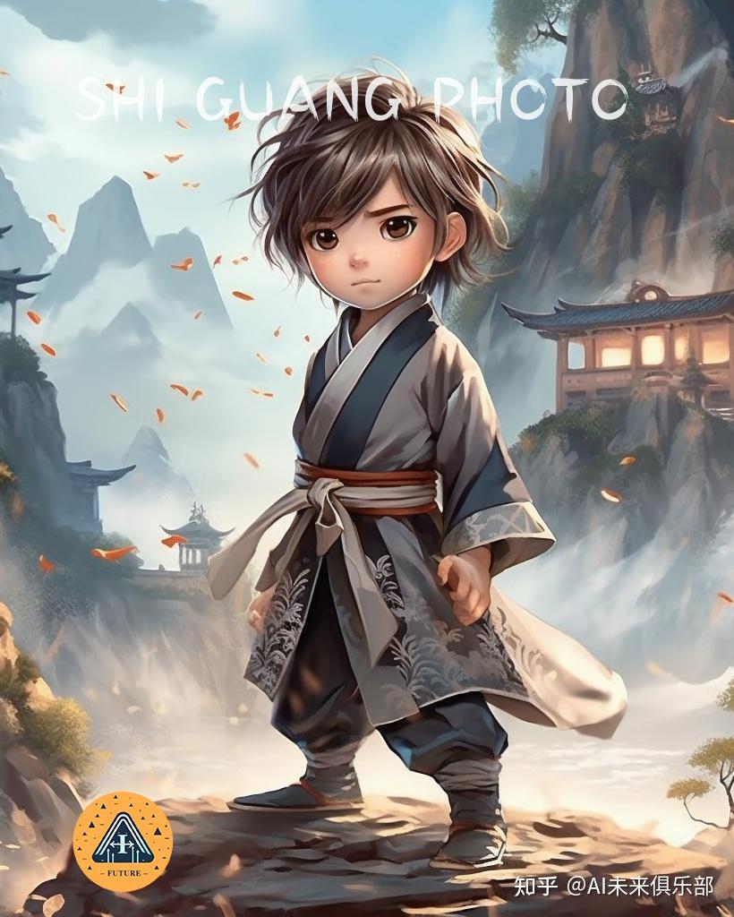 用 AI 做了一组卡通武侠风,谁还没个武侠梦! - 知乎