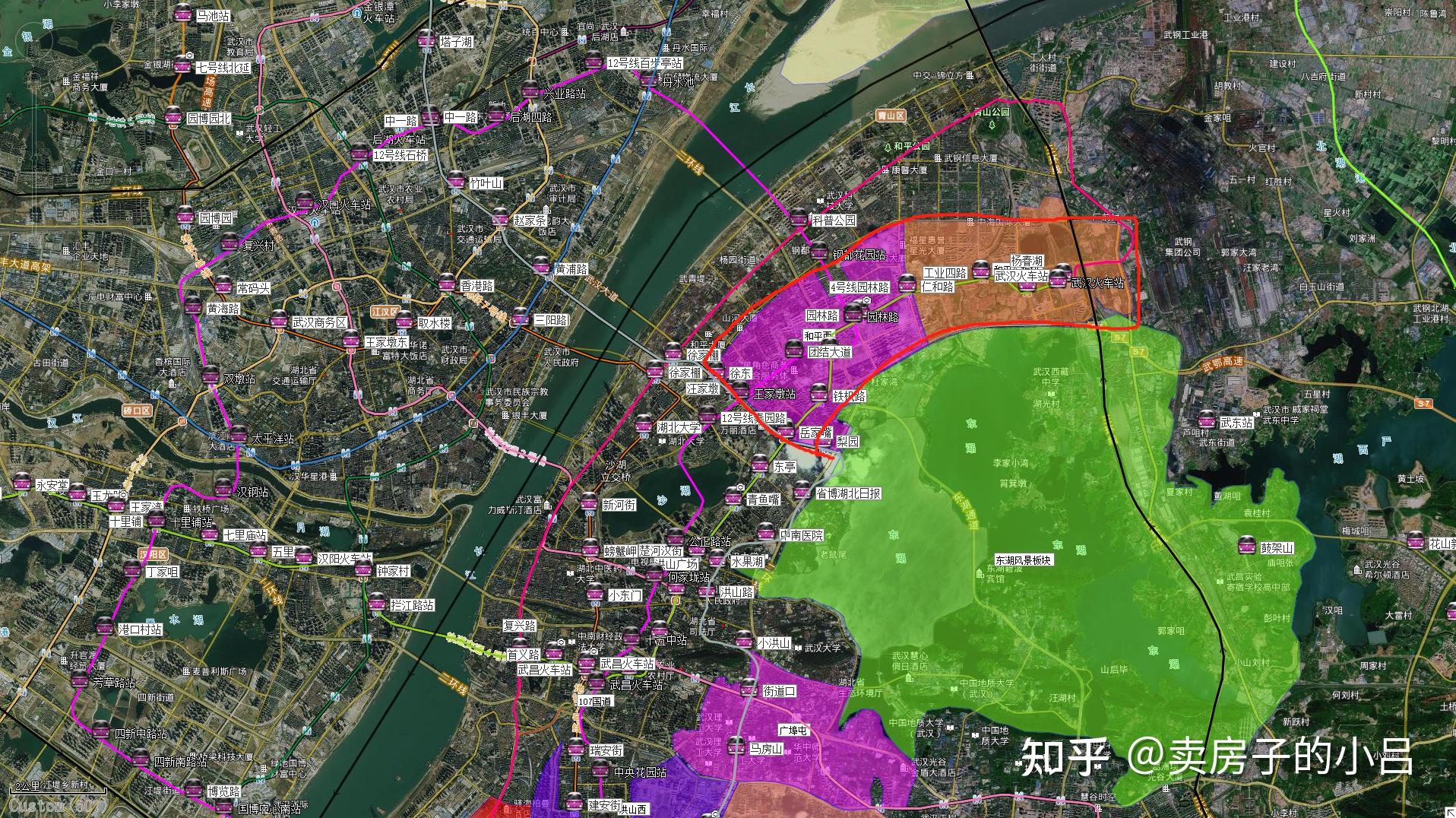 武汉市洪山区规划图图片