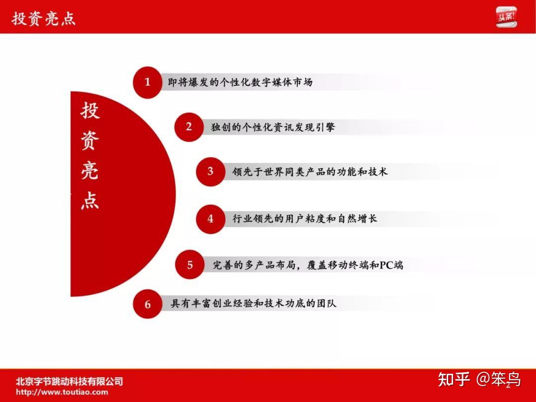 字节跳动（今日头条）创业阶段的商业计划书- 知乎