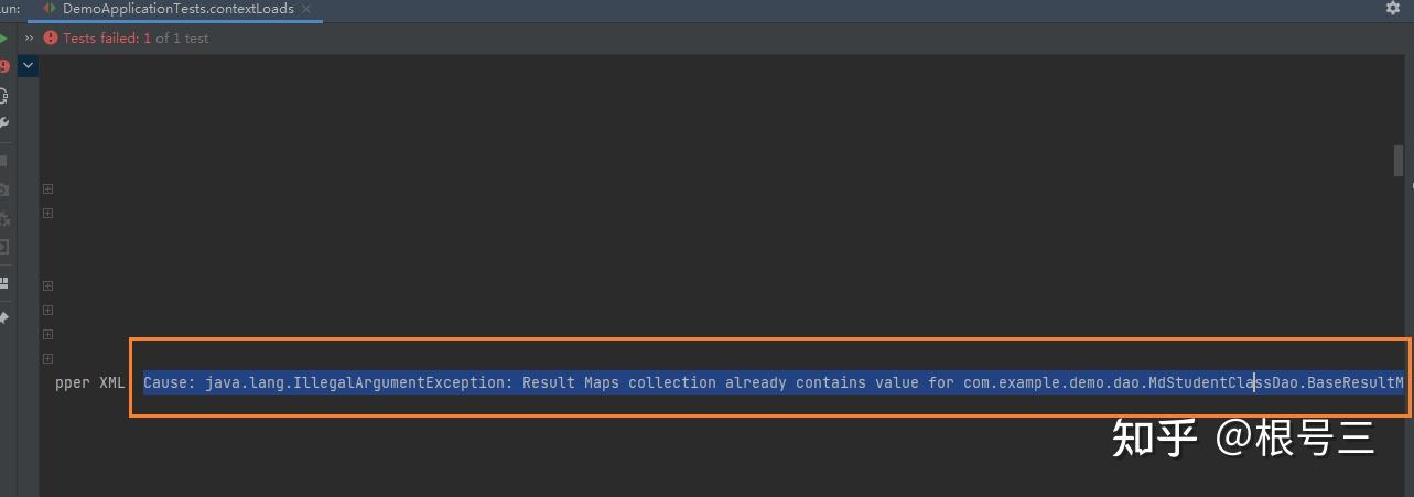 Cause Java lang IllegalArgumentException Result Maps Collection 