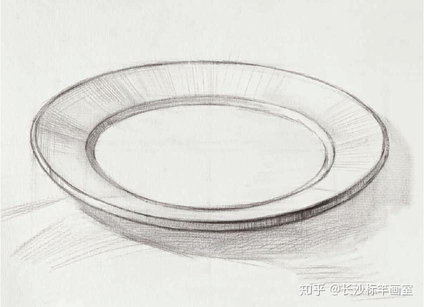盘子素描教程