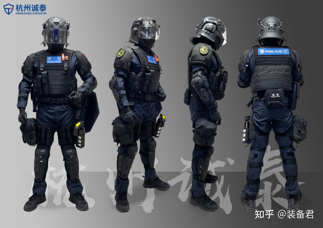 全副武装!蚌埠特警防暴小队3.0新型防护装备护航2023蚌埠半程马拉松