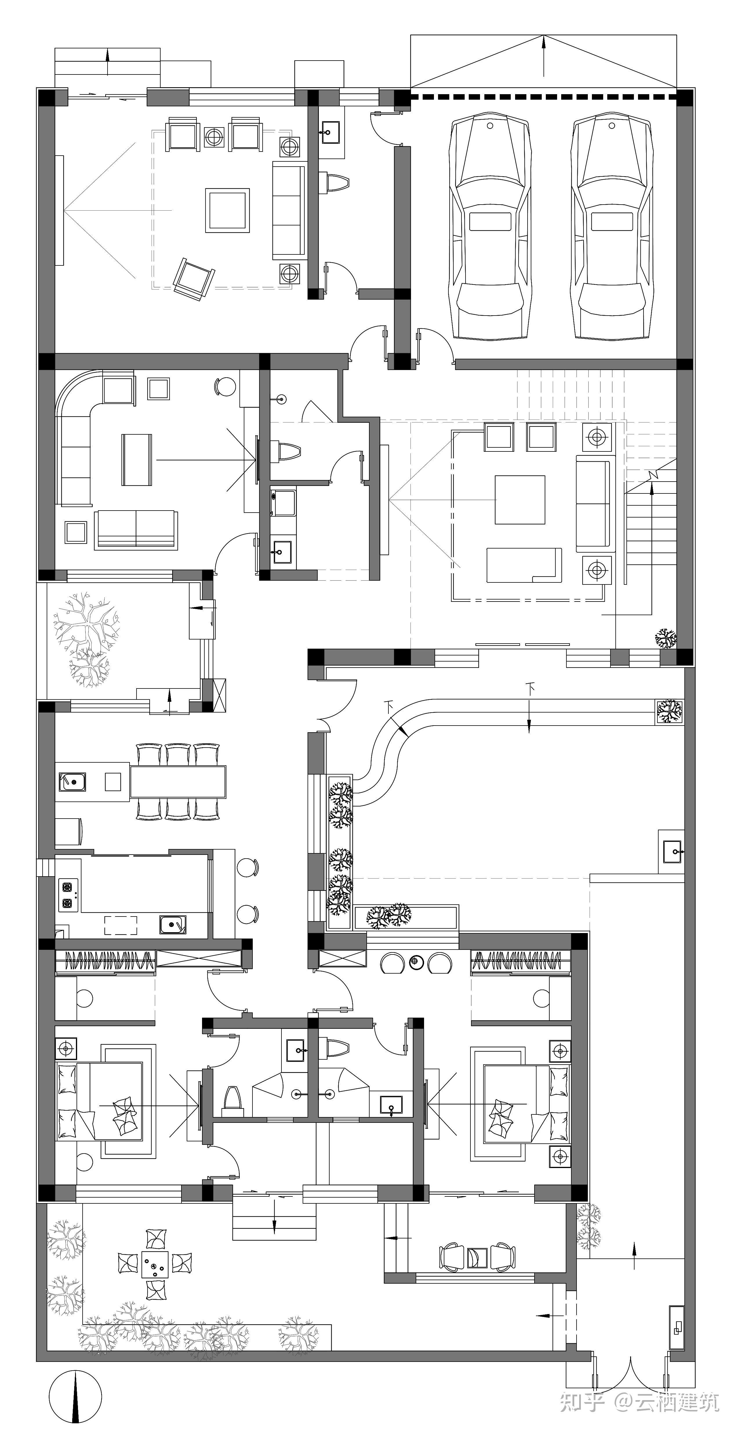 民居丨家里有块地盖一栋这样的二层现代别墅不香嘛