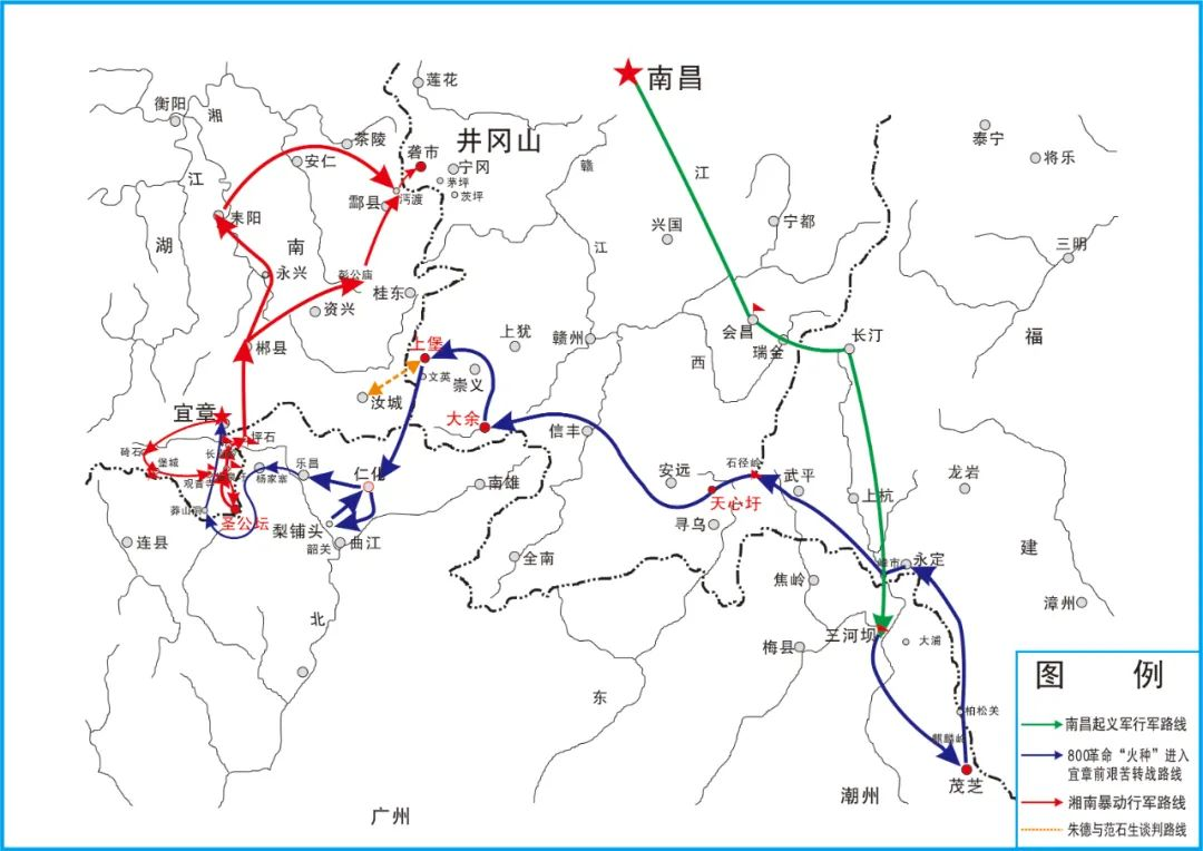 井冈山地理位置图图片