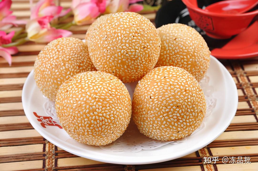 明星产品特色美食团团圆圆香糯大麻球