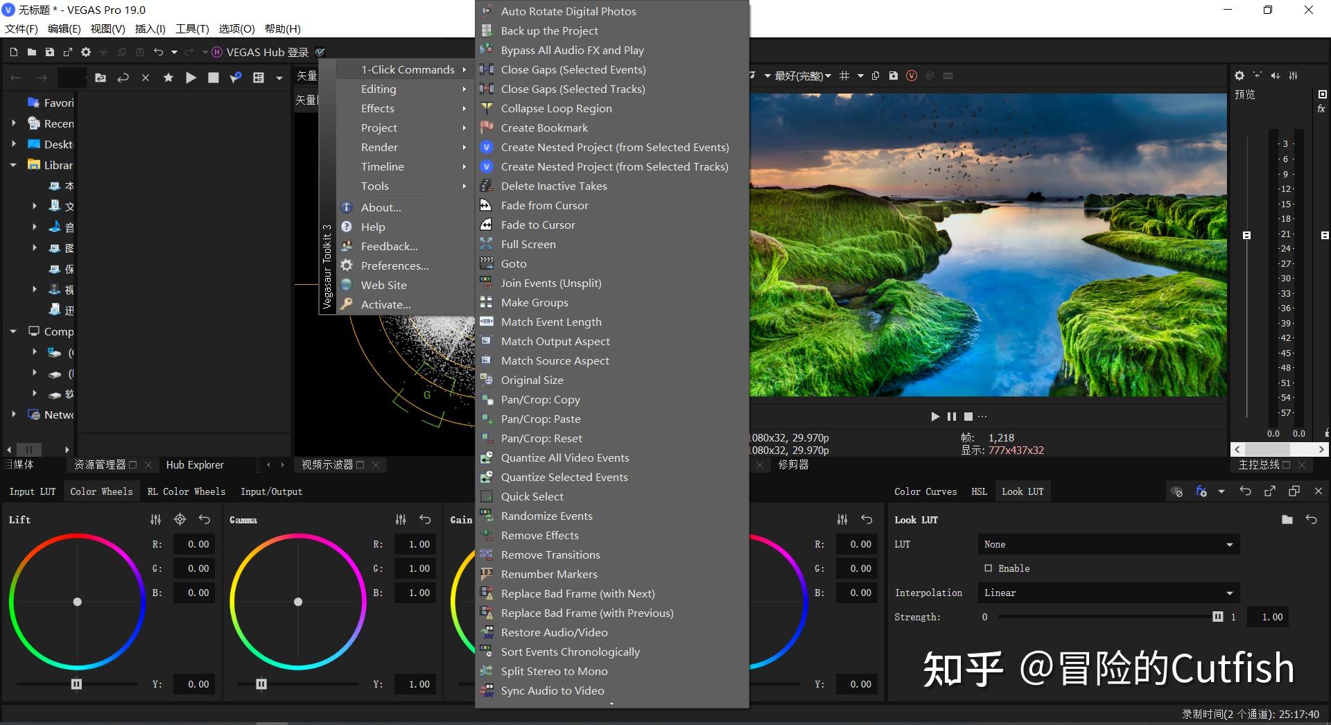 vegaspro192021视频剪辑软件中文切换方法