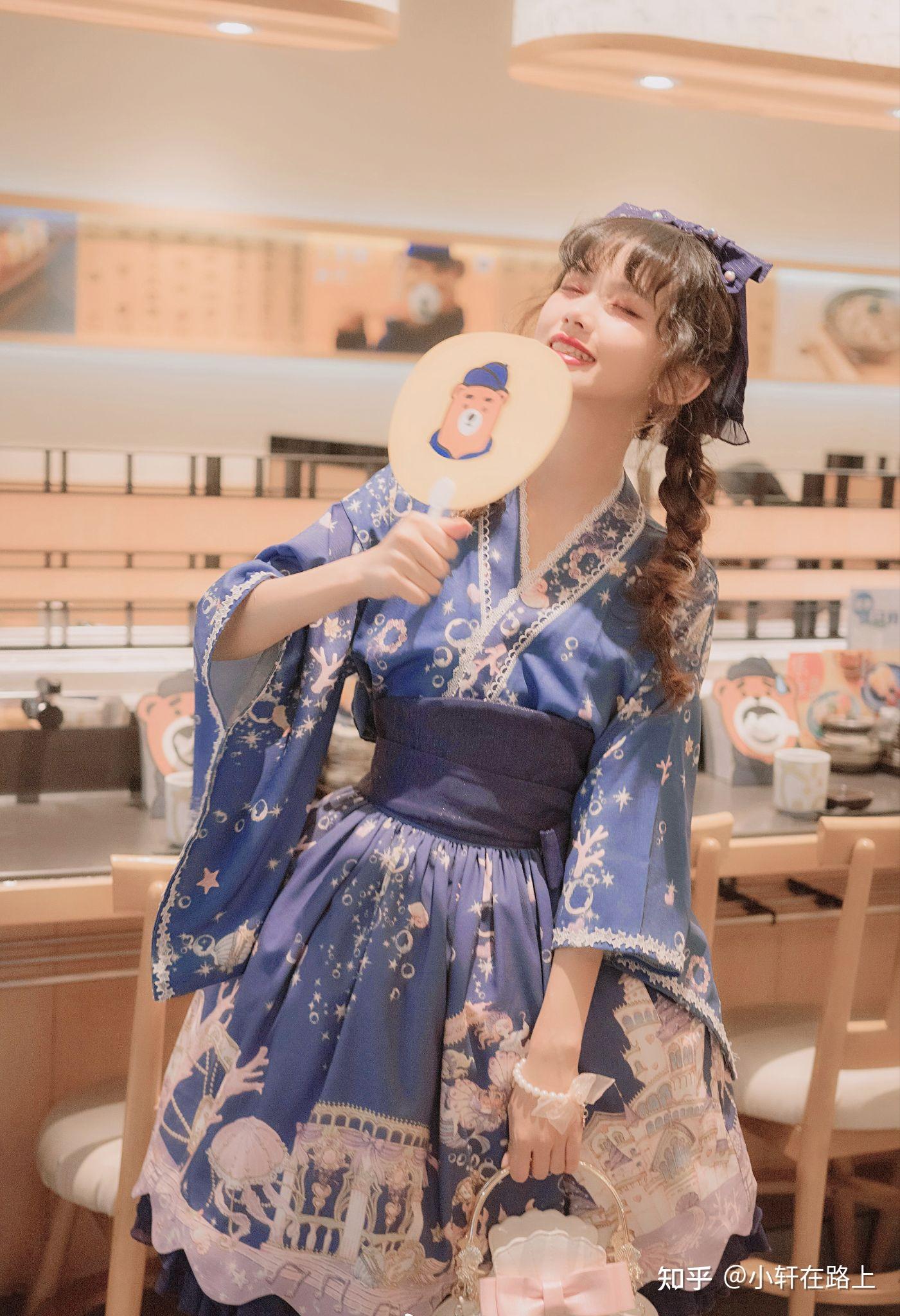 洛丽塔(日式蓝色和服) - 知乎