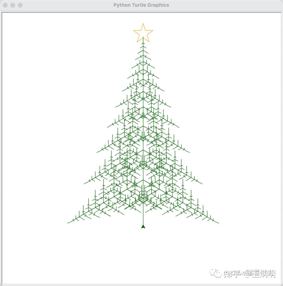 用 python 画圣诞树的三种代码示例