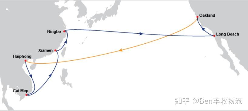 图解中美海运航线，如何才能将货物最快速运往美国？ - 知乎