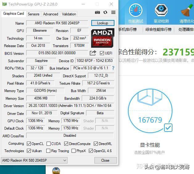 二手垃圾佬的福音蓝宝石rx5804g白金版500以内显卡数第一