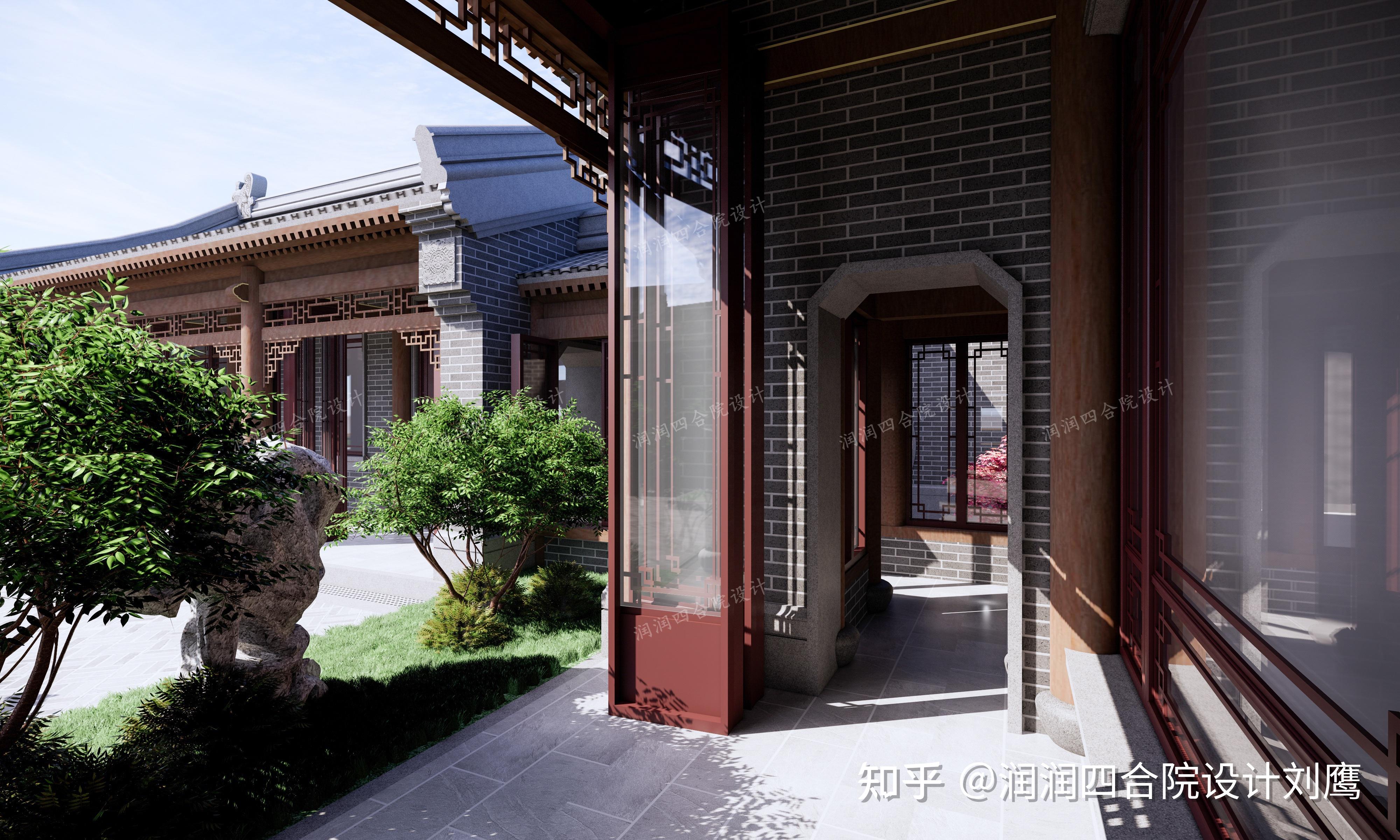 润润四合院设计：北方仿古一层四合院大宅27×30.3 - 知乎