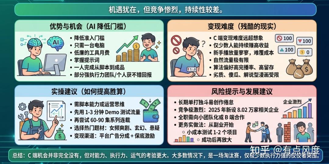 一人一台电脑就能做AI漫剧?C端2026年赚钱的残酷真相!工业化洗牌进行时,2026 AI短片/短剧/漫剧B端和C端如何理性入局? - 知乎