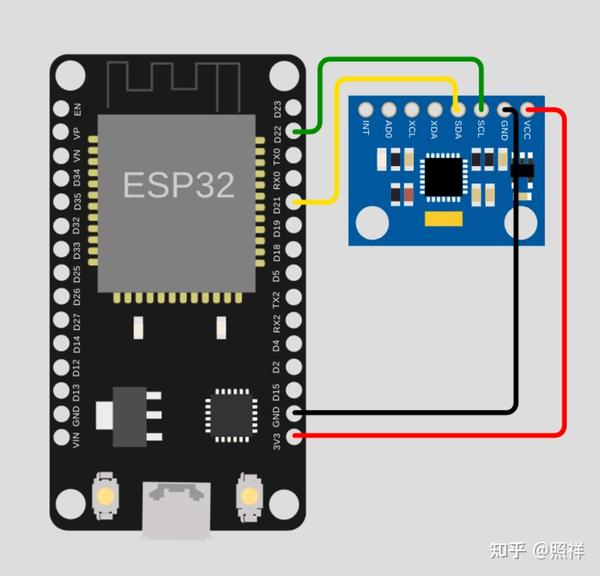 第五节：ESP32读取MPU6050姿态数据 - 知乎