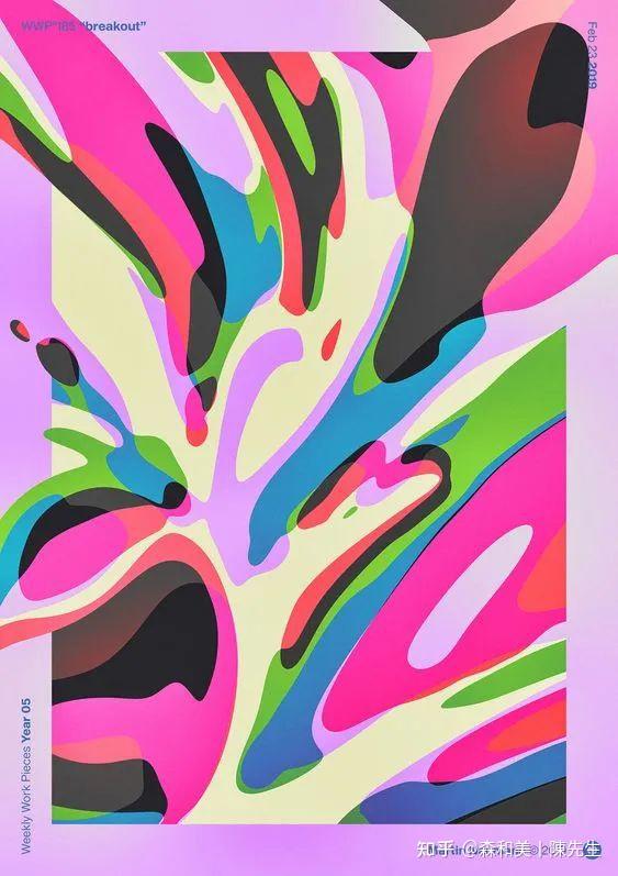 相似感觉的海报设计①线条与几何图形组成的平面构成看似这么基础的