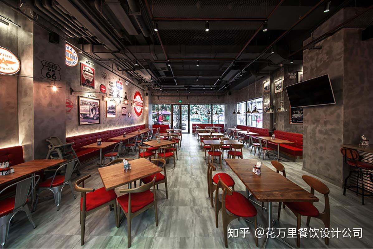 公路餐厅餐饮空间设计案例 |时尚快餐厅设计 - 知乎