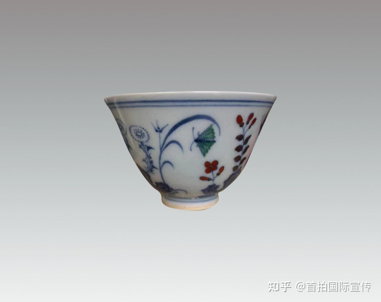 明成化 斗彩花蝶杯 - 知乎