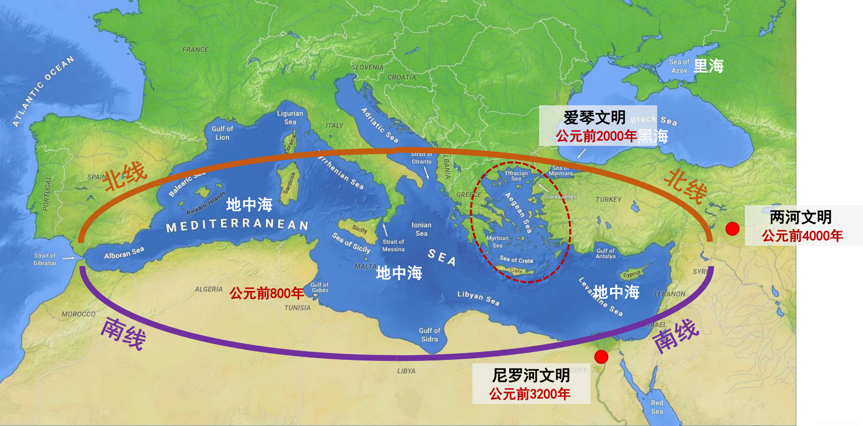 希腊与罗马地图位置图片