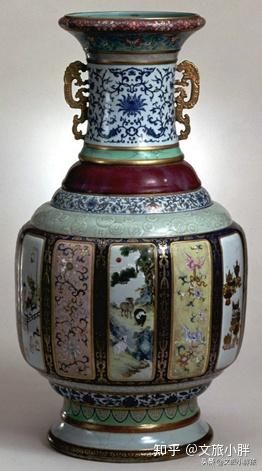 中国古美術/粉彩牡丹紋大瓶/(底款:大清乾隆年製)【