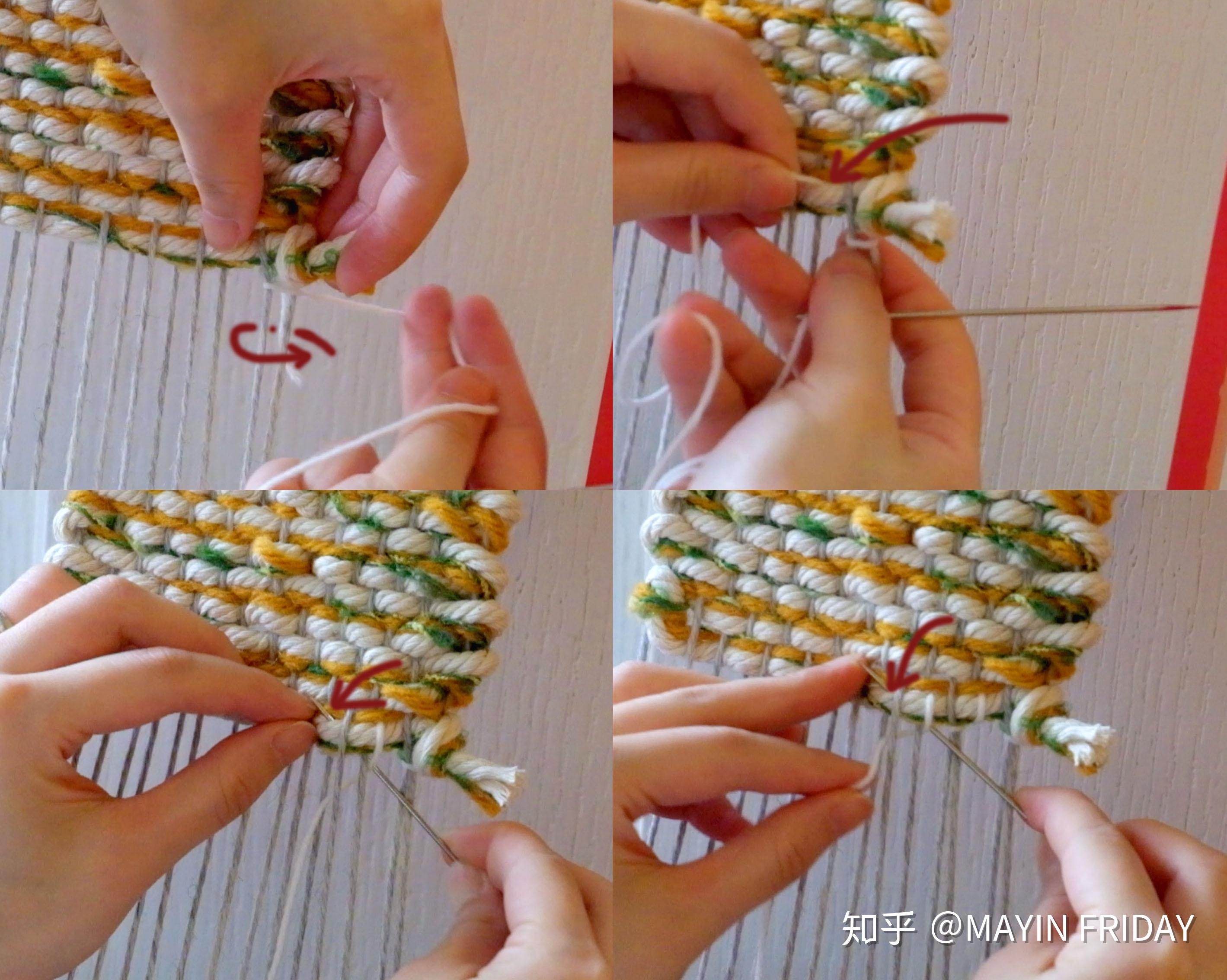 平纹编织教程图片