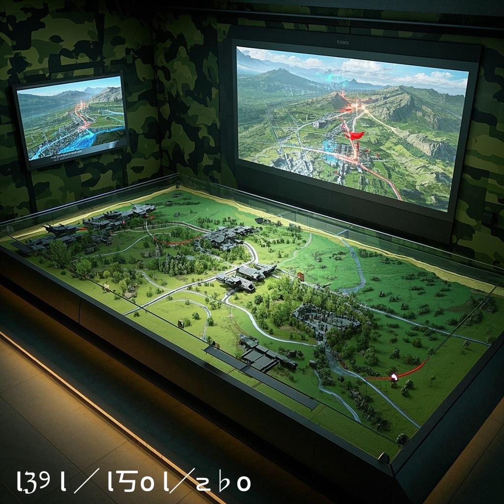 解析:军事部队三维地形电子沙盘