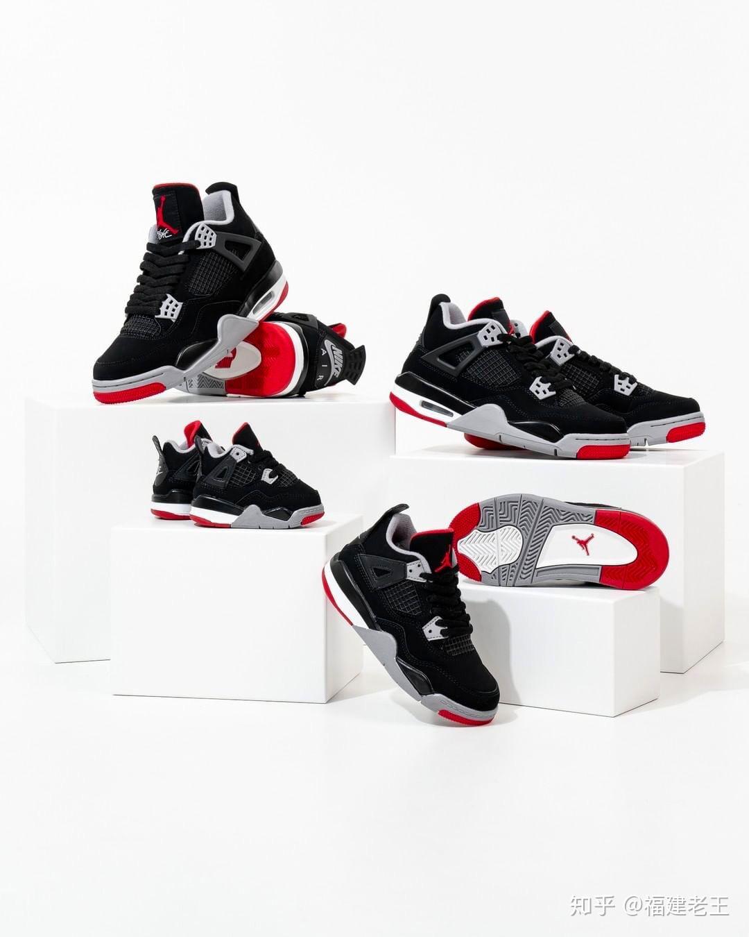真假对比aj4黑红正品与fake之间有何区别