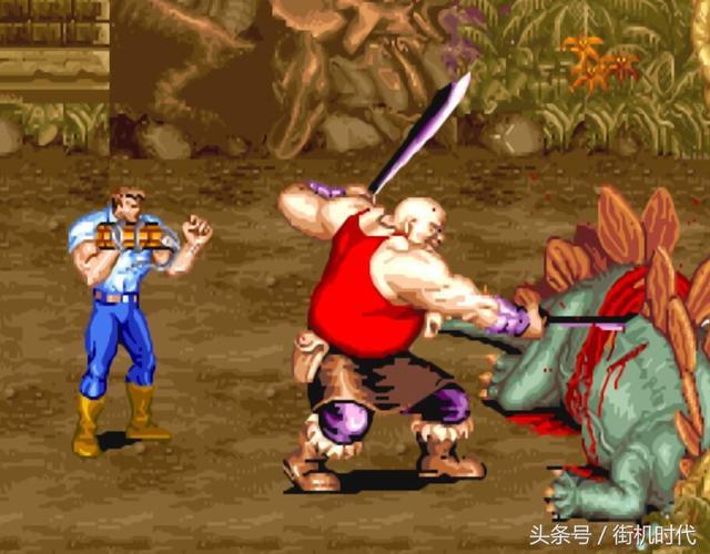 《恐龙快打2》中的boss屠夫,残忍至极,屠杀大量的恐龙,一方面是天灾