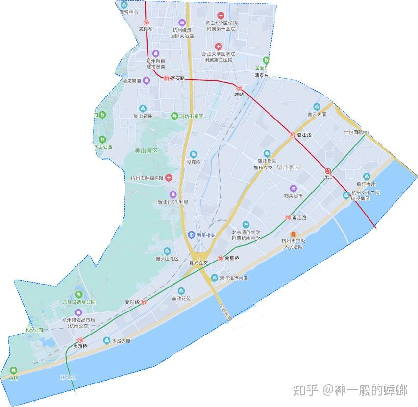 杭州上城区小区地图图片