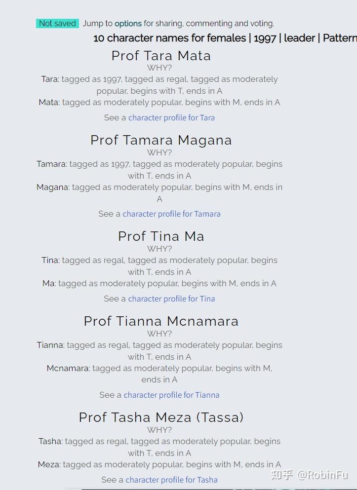 一个有趣的在线英文名生成器 - 知乎