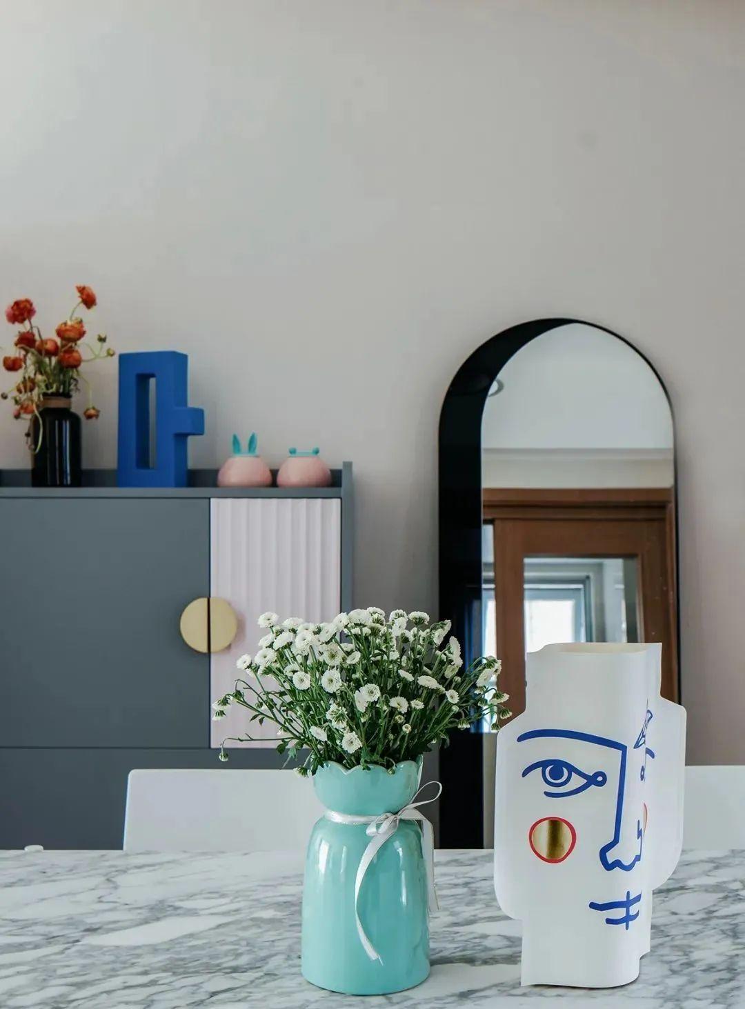 装修效果图丨88m05简约风格新房装修,简单清爽小户型!