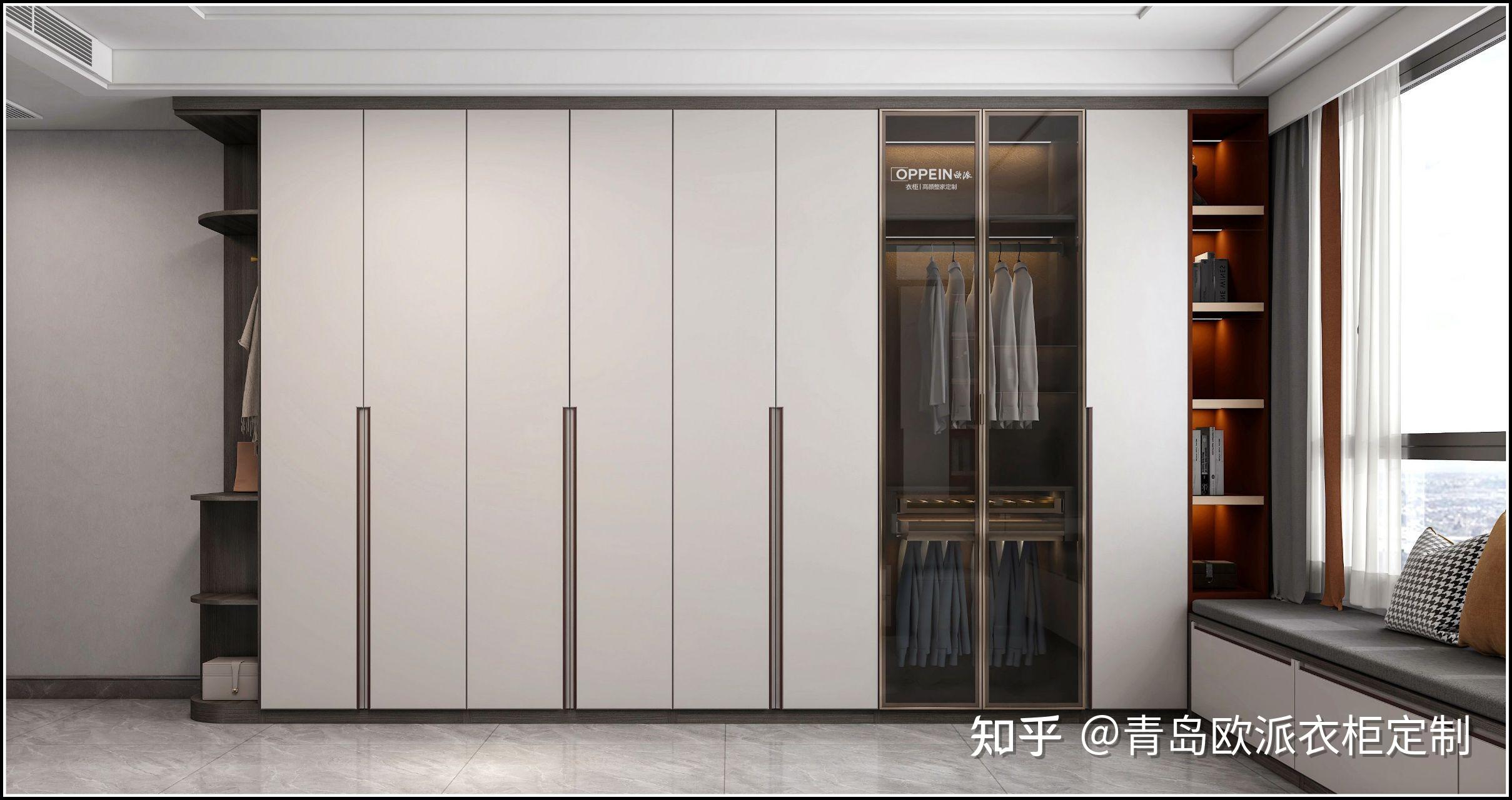 融创现代轻奢风格效果图青岛欧派衣柜