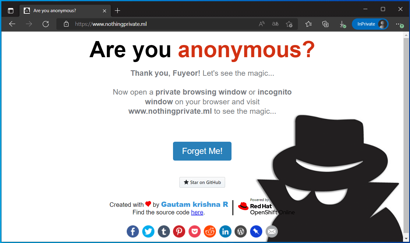 用浏览器的隐私模式，网站知道是我吗？ - 知乎