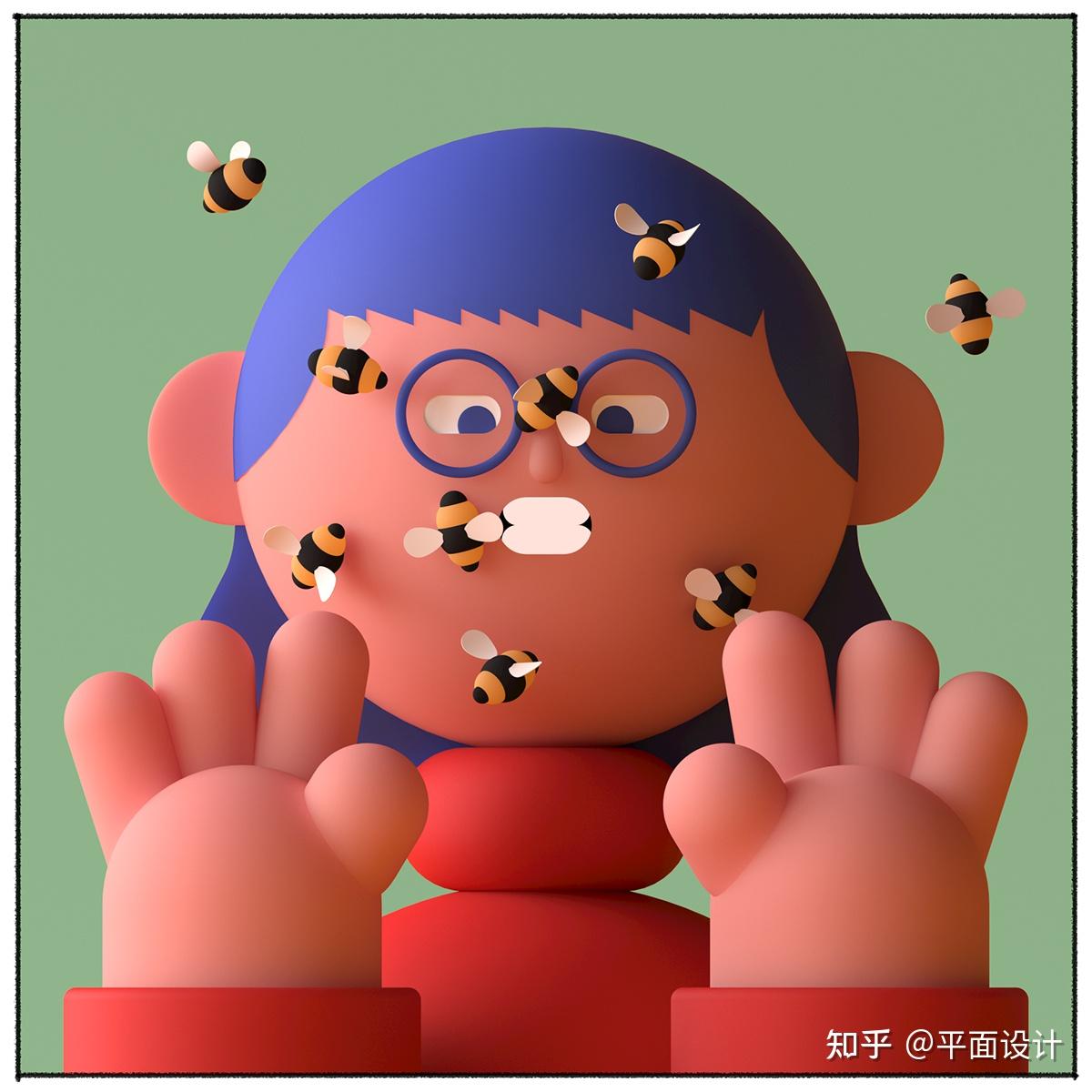 4d风格设计作品欣赏平面立体感