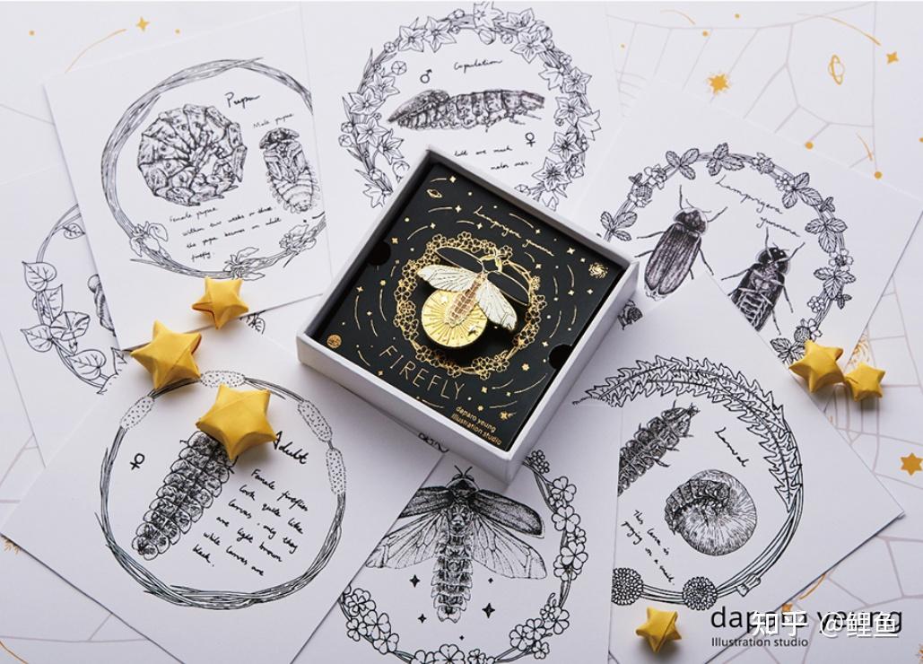  daparo萤火虫胸针>